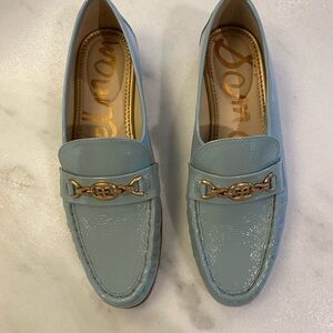 NWT Sam Edelman Blue Patent Leather Loafers